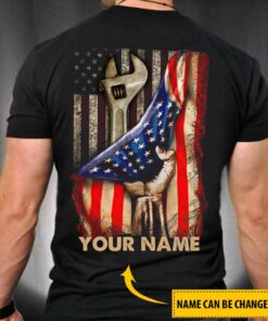 Mechanic Patriot Personalized T-shirt and Hoodie