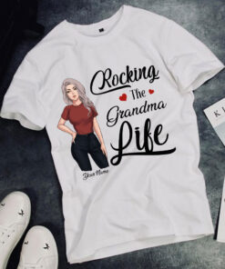 Rocking The Grandma Life - Personalized Mother's Day T-shirt and Hoodie