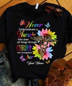 Never Underestimate - Nurse Personalized T-shirt And Hoodie