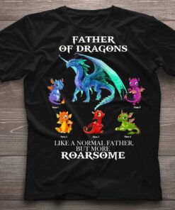 Father Of Dragons - Personalized Father's Day T-shirt and Hoodie