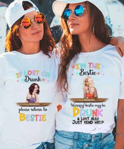 If Lost Or Drunk - Bestie Personalized T-shirt And Hoodie