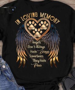In Loving Memory - Dog Personalized T-shirt And Hoodie