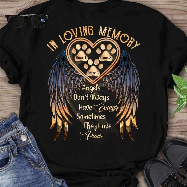 In Loving Memory - Dog Personalized T-shirt And Hoodie