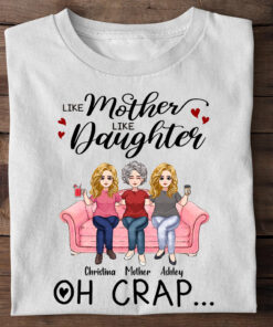 Like Mother Like Daughter - Personalized Mother's Day Mother T-shirt and Hoodie