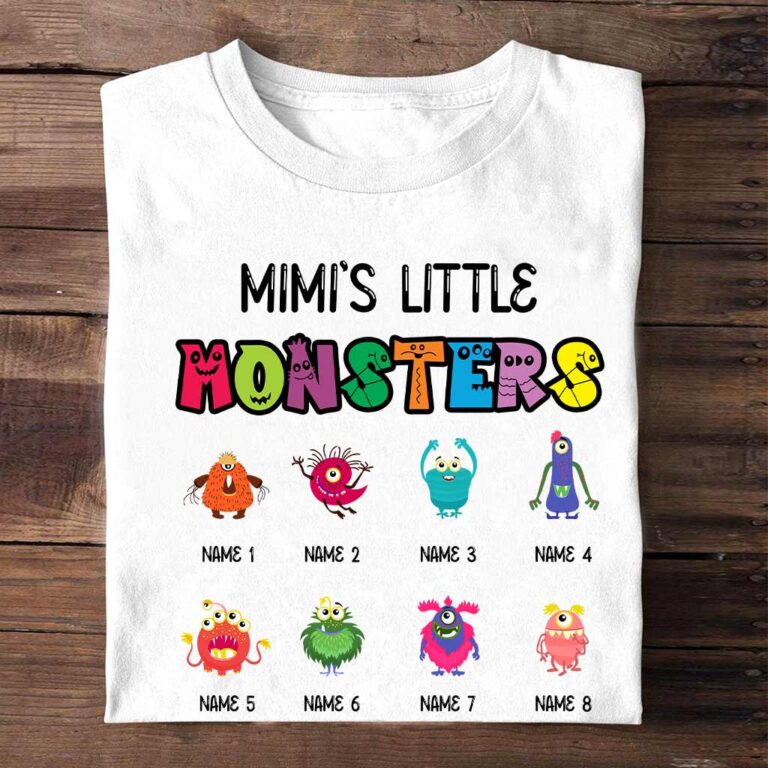 Granma Lil Monsters - Personalized Mother's Day Grandma T-shirt and Hoodie