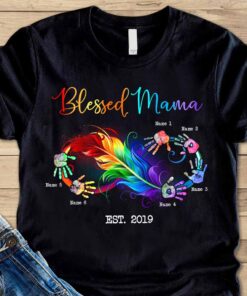 Blessed Mama - Gift for mom, grandma - Personalized T-shirt And Hoodie