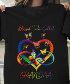 Blessed To Be Called Grandma - Personalized Mother's Day T-shirt and Hoodie