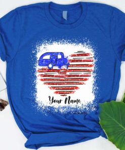 Stars and Stripes - Camping Personalized T-shirt and Hoodie