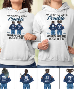 Trouble Together - Personalized Bestie T-shirt And Hoodie