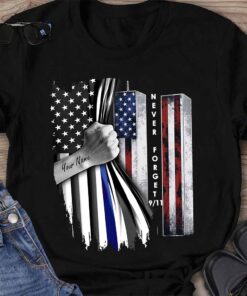 Never Forget - Police Personalized T-shirt And Hoodie