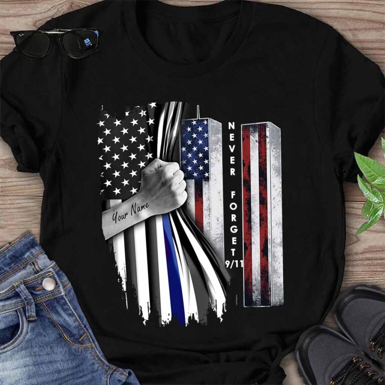 Never Forget - Police Personalized T-shirt And Hoodie