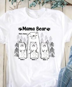 Mama Bear - Personalized Mother's day Mother T-shirt And Hoodie