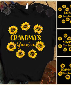 Grandma?s Garden - Gift for grandma, mom, dad, grandpa - Personalized T-shirt And Hoodie