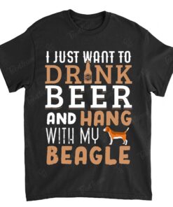 Beagle Dad Shirt Funny Father's Day Dog Lover Gift Beer