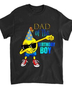 Mens COOL: Dancing Dabbing Emoji Dad of The Birthday Boy