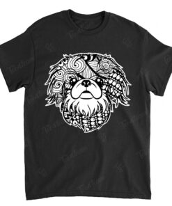 Pekingese Face Graphic Art Shirt Gift for Dog Mom and Dad