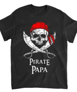 Pirate Papa Father Family Jolly Roger Skull