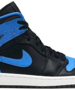 Air Jordan 1 Mid 'Royal Splatter' 554724-048