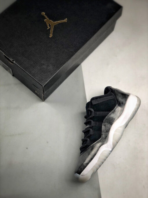 Air Jordan 11 Low ” Barons” Black/Metallic Silver-White - Image 8