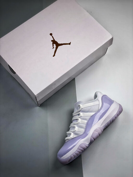 Air Jordan 11 Low White/Pure Violet AH7860-101 - Image 4