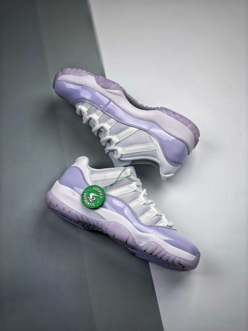 Air Jordan 11 Low White/Pure Violet AH7860-101 - Image 6