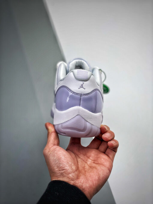 Air Jordan 11 Low White/Pure Violet AH7860-101 - Image 7