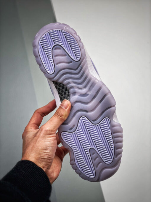 Air Jordan 11 Low White/Pure Violet AH7860-101 - Image 8