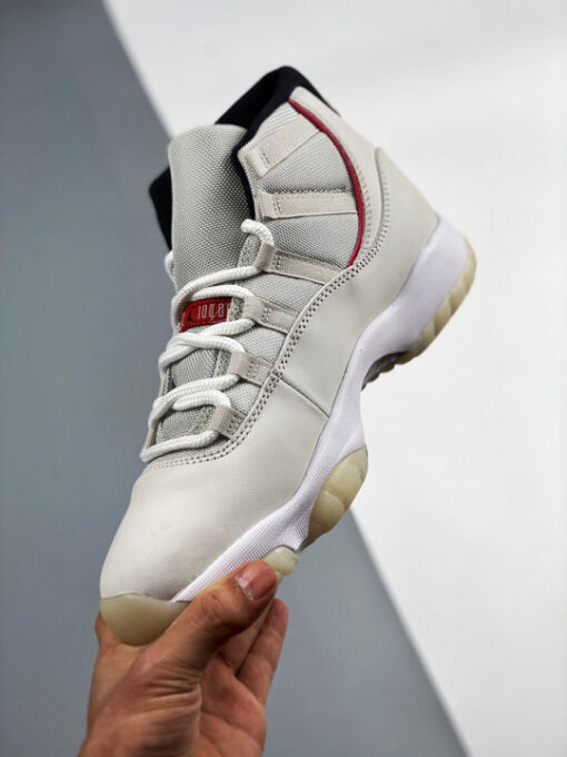 Air Jordan 11 Platinum Tint/Sail-University Red - Image 5