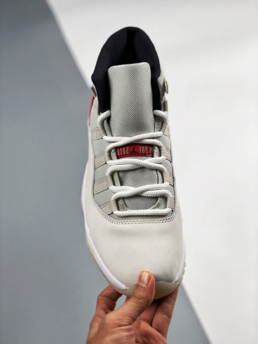 Air Jordan 11 Platinum Tint/Sail-University Red - Image 6
