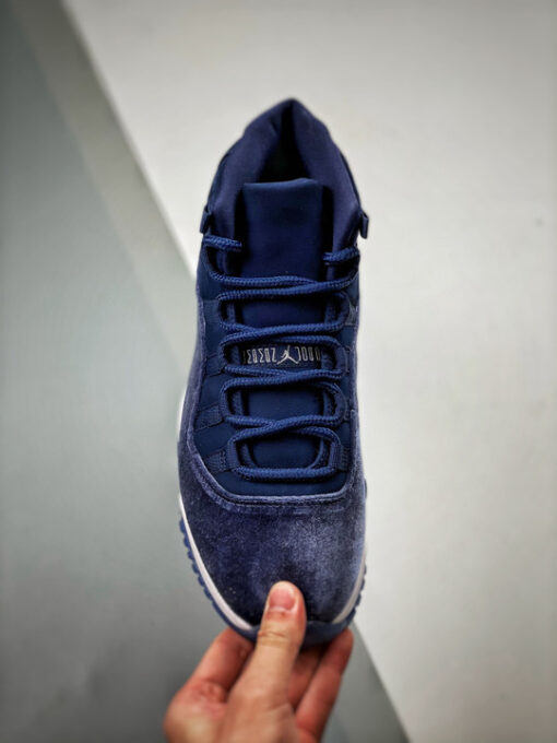 Air Jordan 11 Velvet Midnight Navy/Metallic Silver-White AR0715-441 - Image 6