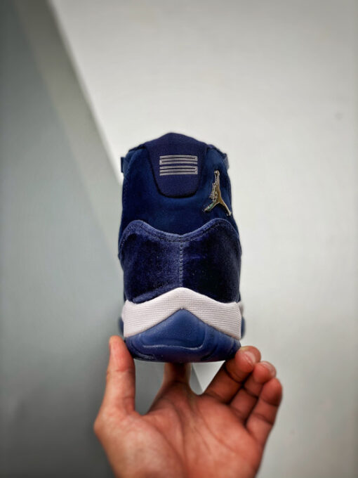 Air Jordan 11 Velvet Midnight Navy/Metallic Silver-White AR0715-441 - Image 8