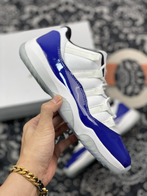 Air Jordan 11 Low White/Black-Concord - Image 2