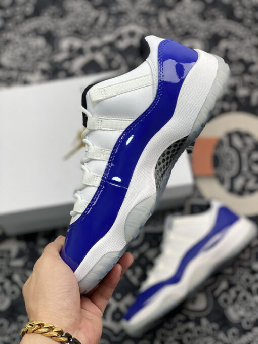 Air Jordan 11 Low White/Black-Concord - Image 3