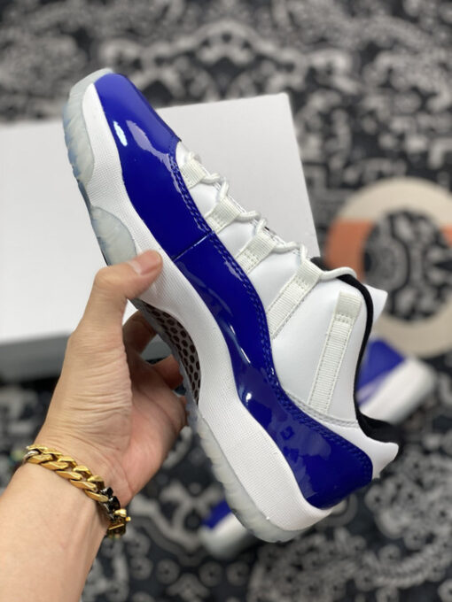 Air Jordan 11 Low White/Black-Concord - Image 4