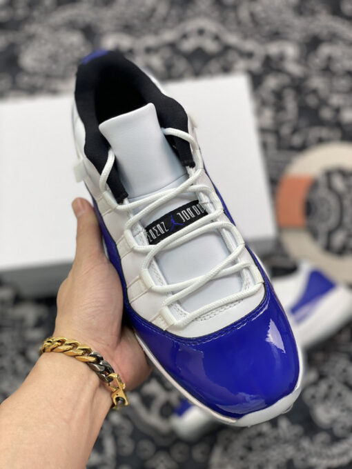 Air Jordan 11 Low White/Black-Concord - Image 6