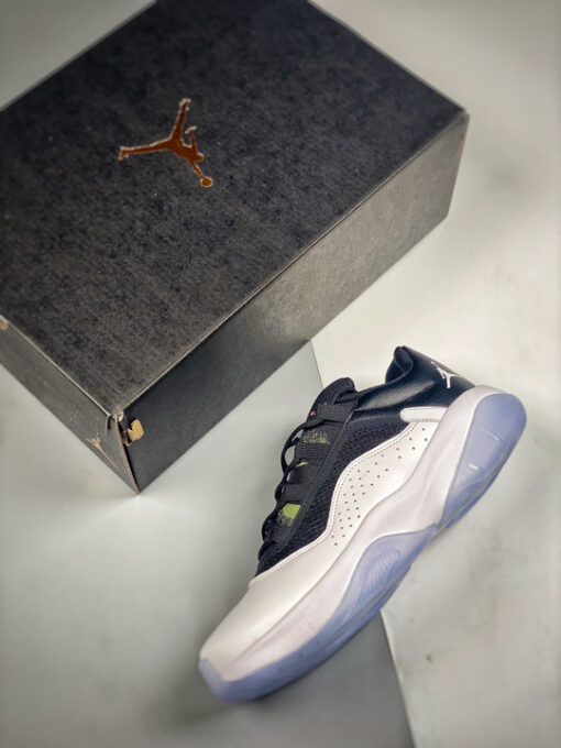Air Jordan 11 CMFT Low White/Black-Ghost Green-Metallic Silver - Image 3