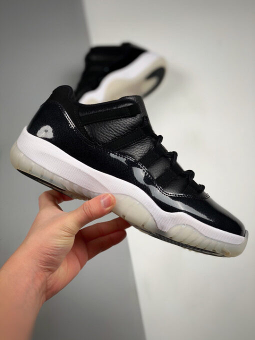 Air Jordan 11 Low “72-10” Black/Gym Red/White/Sail - Image 2