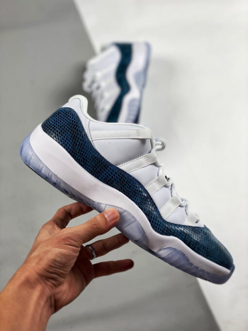 Air Jordan 11 Low ” Navy Blue Snakeskin” CD6846-102 - Image 3
