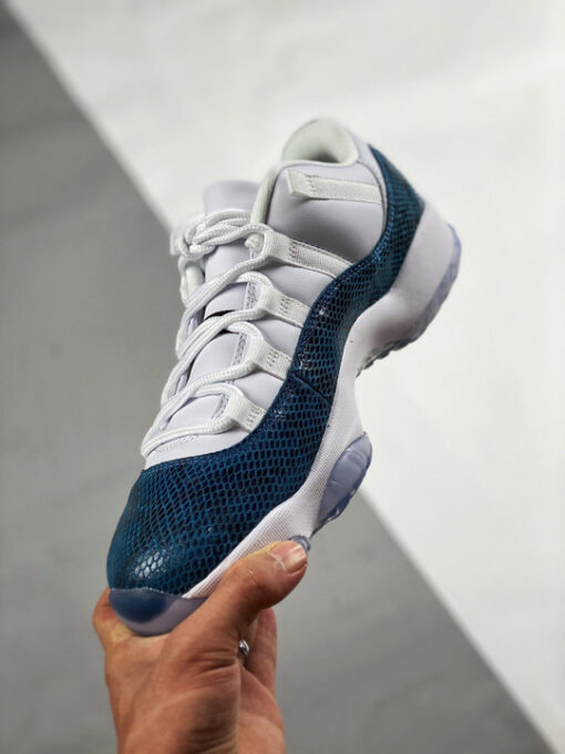 Air Jordan 11 Low ” Navy Blue Snakeskin” CD6846-102 - Image 5