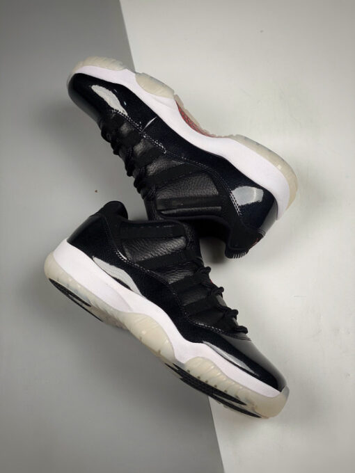 Air Jordan 11 Low “72-10” Black/Gym Red/White/Sail - Image 5