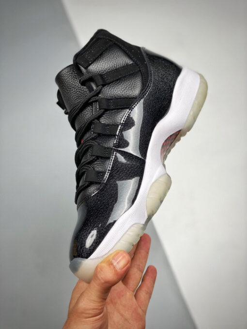 Air Jordan 11 Retro “72-10” Black/Gym Red-White 378037-002 - Image 6