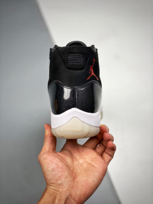 Air Jordan 11 Retro “72-10” Black/Gym Red-White 378037-002 - Image 8