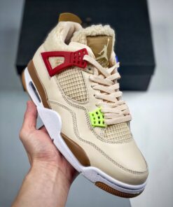 Air Jordan 4 ” Where The Wild Things Are” Sail/University Red-Hemp-Barely Volt