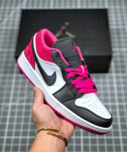 Air Jordan 1 Low Black/White-Magenta CK3022-005