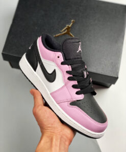 Air Jordan 1 Low Light Arctic Pink/Black/White