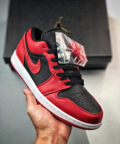 Air Jordan 1 Low ‘Reverse Bred’ Varsity Red/White-Black 553558-606