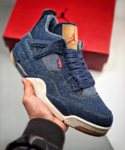 Air Jordan 4 Denim/Denim-Sail-Game Red