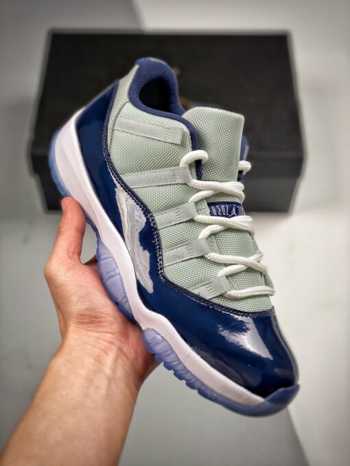 Air Jordan 11 Low ” Georgetown” Grey Mist/White-Midnight Navy