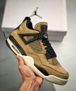 Air Jordan 4 Mushroom/Black-Fossil-Pale Ivory