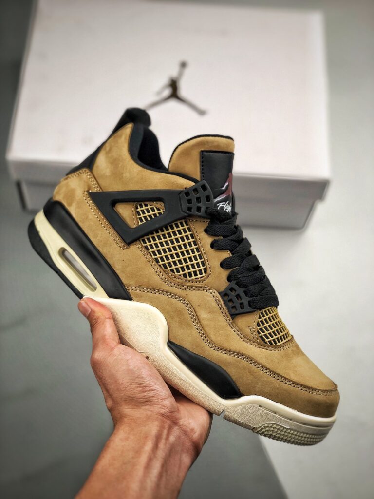 Air Jordan 4 Mushroom/Black-Fossil-Pale Ivory